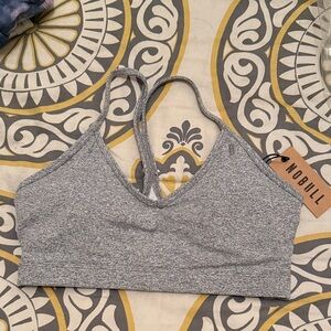 NOBULL Heather Gray Sports Bra- NWT, Size Medium